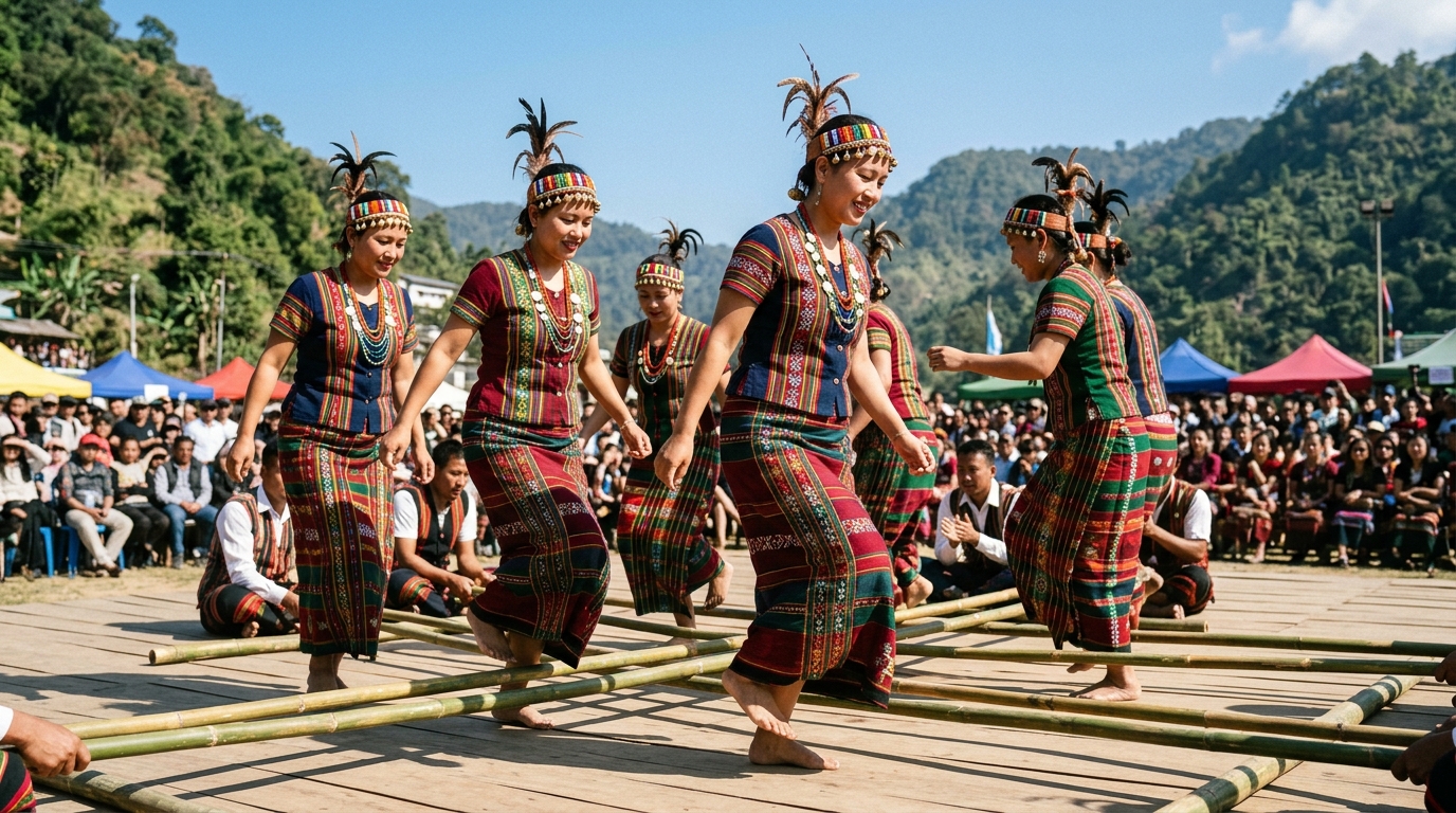 Cheraw Mizo Bamboo Dance